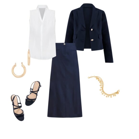 NWT Talbots The Non-Iron Sleeveless Button Up Shirt | White | SZ 14P - Picture 5 of 8